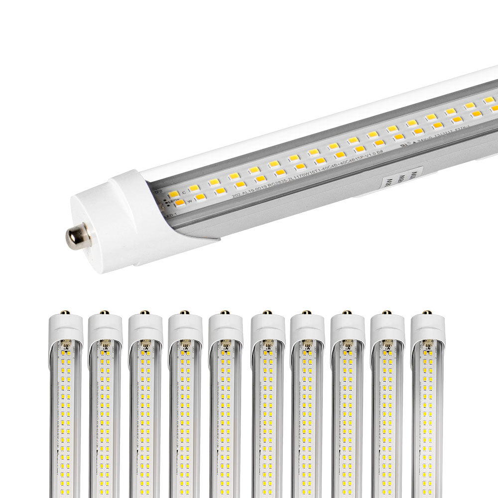 8ft T8 LED Tube Light FA8 Single Pin | 60W Selectable | Konlite