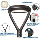 Konlite LED Post Top Light product details