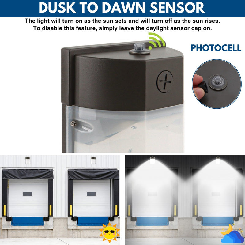 Dusk to Dawn Photocell of Konlite Mini Wall Mount