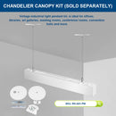 Chandelier Canopy Kit for 2FT Architectural Linear Light LED Linear Fixture