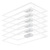 Kordlite 6-pack of 4x2 LED grid frame lights on a white background