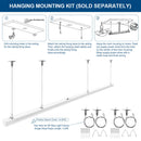 Optional suspension kits for led strip light