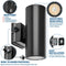 Details of Konlite LED Cylinder Up and Down Wall Light fixture, Black 20W LED Wall Sconce 