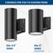 2 models of Konlite LED Cylinder Up and Down Wall Light fixture 