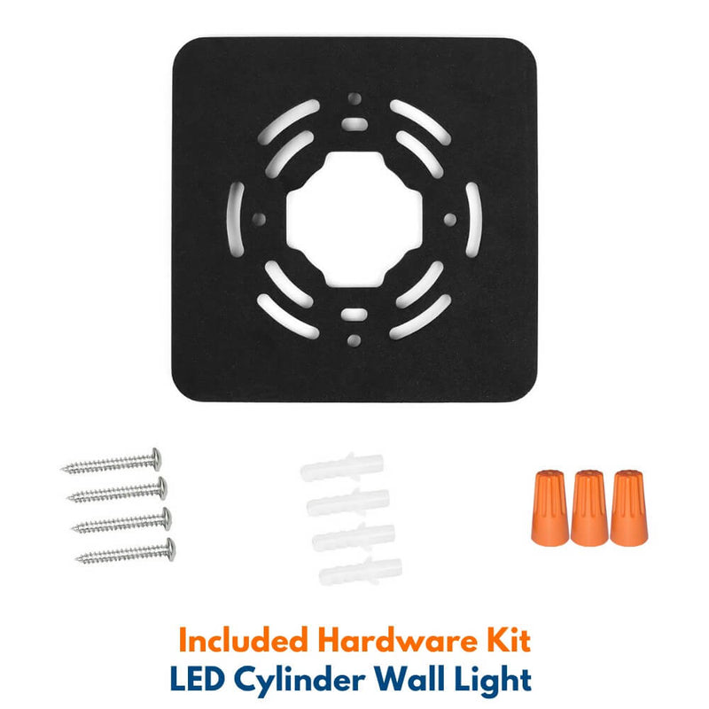 Hardware kit of Konlite LED Cylinder Up and Down Wall Light fixture 