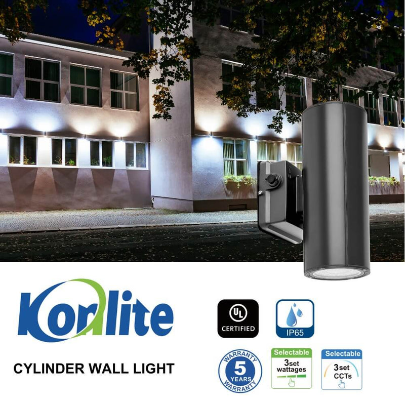 Black 20W LED Wall Sconce 
