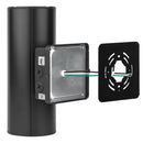 Side view of Konlite LED Cylinder Up and Down Wall Light fixture, Black 20W LED Wall Sconce 