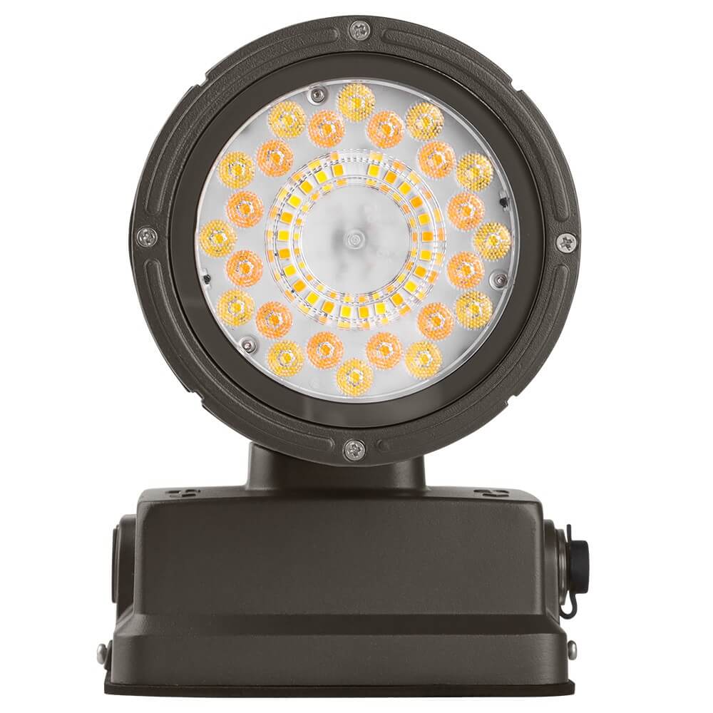Button View of Konlite LED Cylinder Up and Down Wall Light fixture 