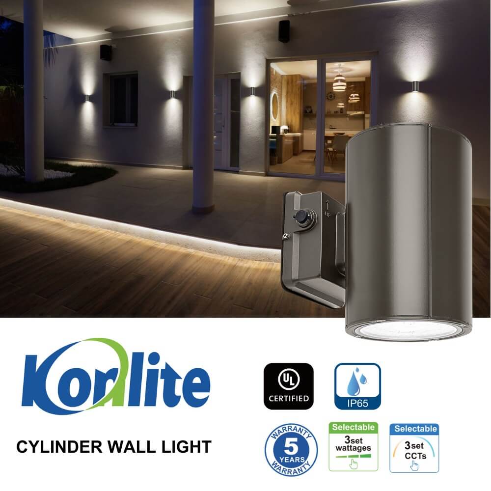 Konlite 6 inch LED Cylinder Up and Down Wall Light fixture 