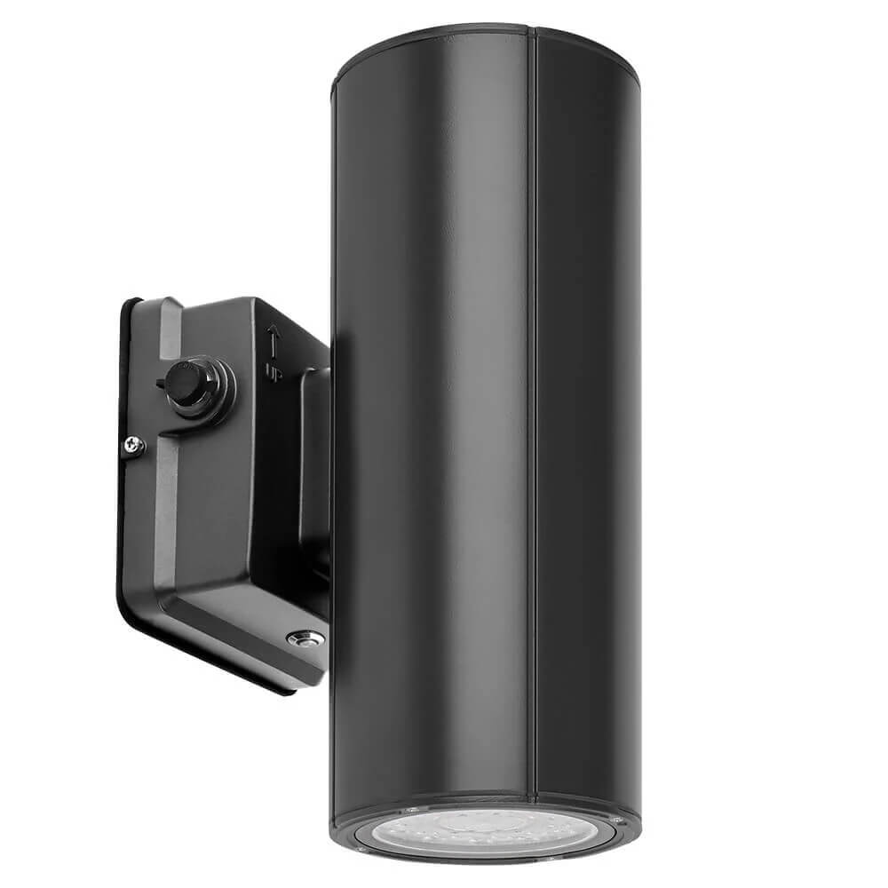 LED Cylinder Up and Down Wall Light fixture emergency battery installed lights