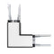 Black L-Shape Connector Use with Konlite Architectural Linear Light 