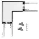 Black L-Shape Connector Use with Konlite Architectural Linear Light and hardware