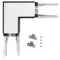 Black L-Shape Connector Use with Konlite Architectural Linear Light and hardware