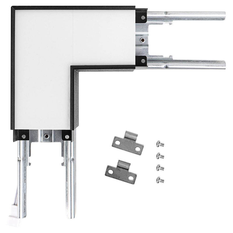 Black L-Shape Connector Use with Konlite Architectural Linear Light and hardware