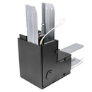 Side view of Black L-Shape Connector Use with Konlite Architectural Linear Light 