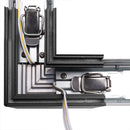 Inside of Black L-Shape Connector Use with Konlite Architectural Linear Light 