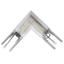 Inside view of White L-Shape Connector Use with Konlite Architectural Linear Light Fixture 