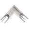Inside view of White L-Shape Connector Use with Konlite Architectural Linear Light Fixture 