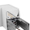 Side view of White L-Shape Connector Use with Konlite Architectural Linear Light Fixture 
