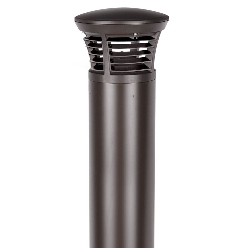 Konlite KXBL Louver Kit on a Konlite LED bollard light