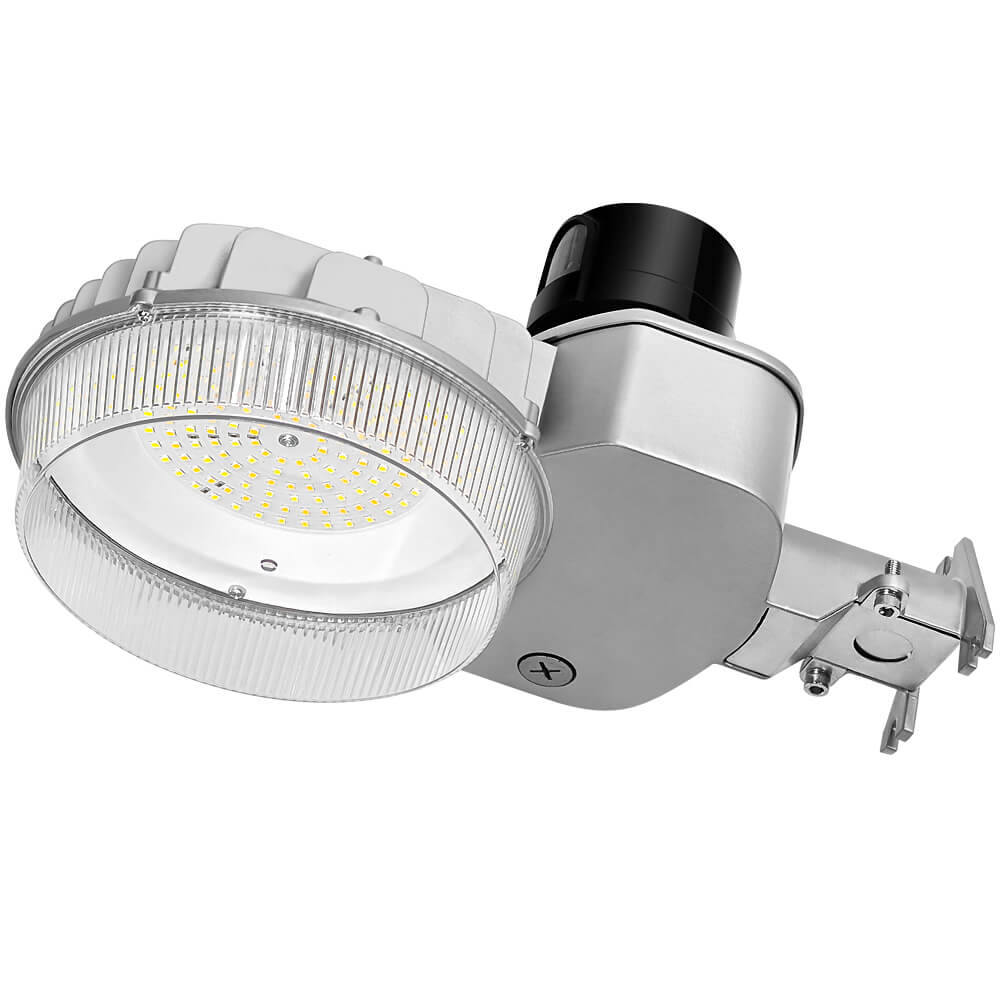 led barn light with a black dusk to dawn photocell