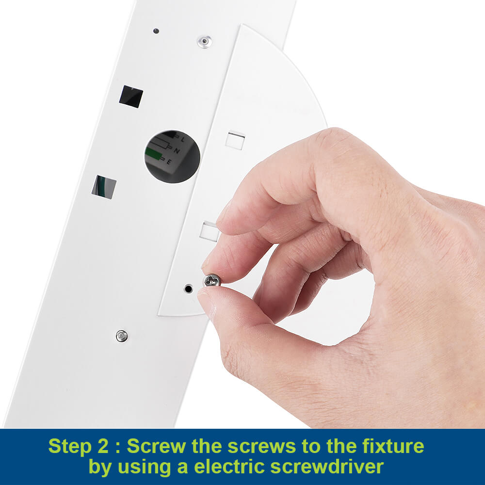 Installation of Surface Mount Plate for SL0302 Series LED Strip Light Fixture