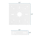 Dimensions of Surface Mounting Kit for Konlite Architectural Linear Light Fixture