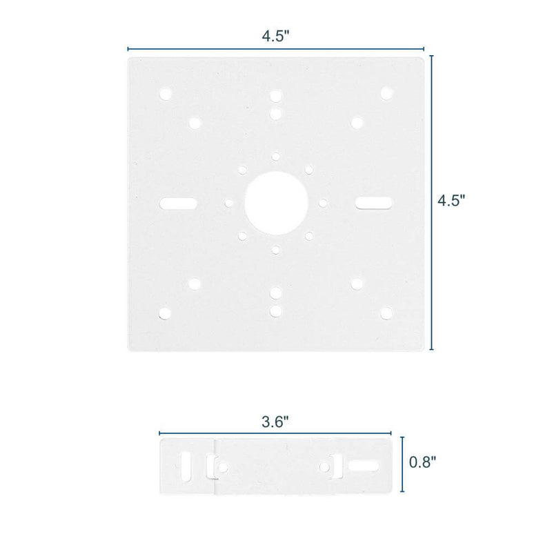 Dimensions of Surface Mounting Kit for Konlite Architectural Linear Light Fixture