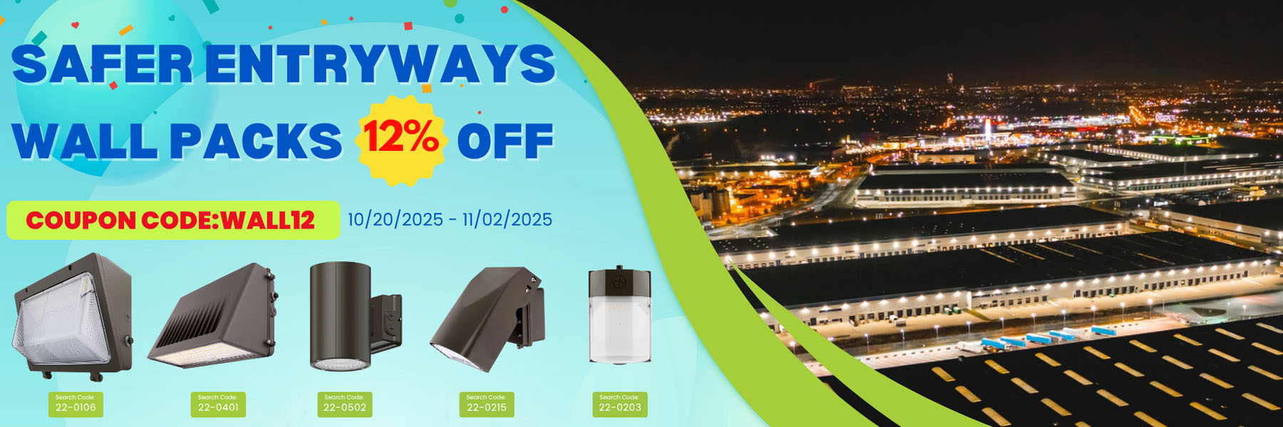 12% OFF Wall Packs
