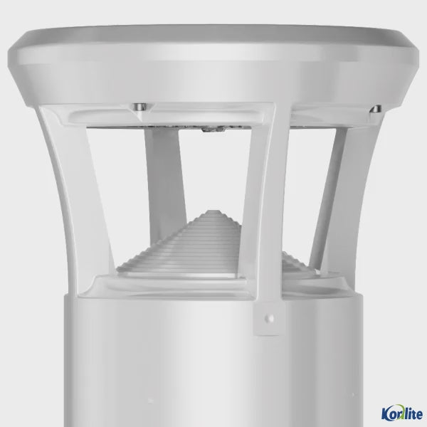 konlite white led bollard light flat