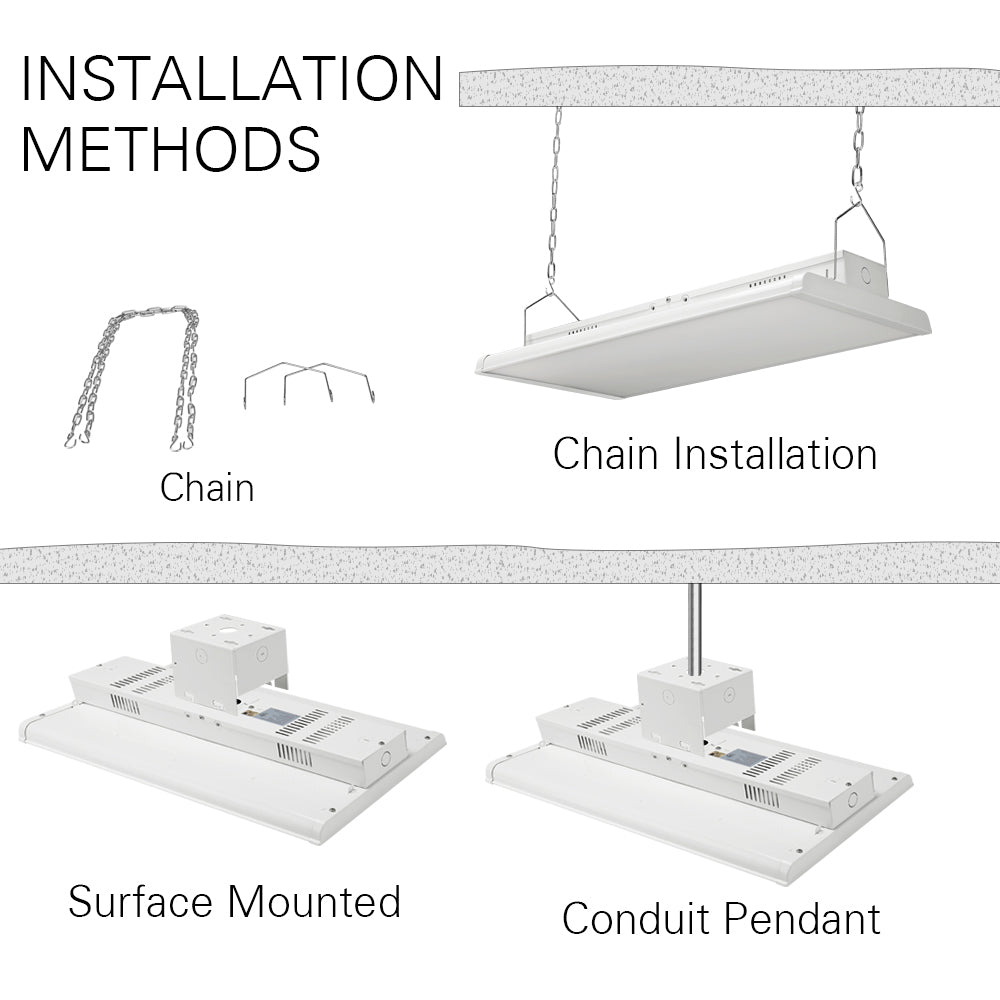 3 different ways in highbay installations