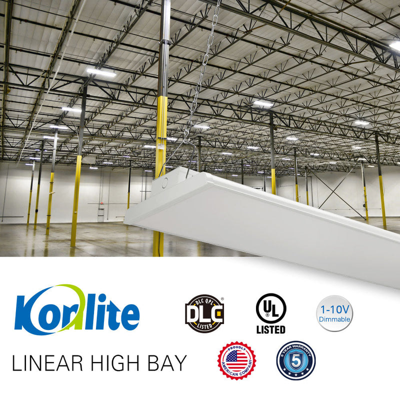 UL and DLC certified LED highbay installed in a warehouse