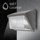 Konlite LED Wall Pack Light With Photocell - 80W wet location support