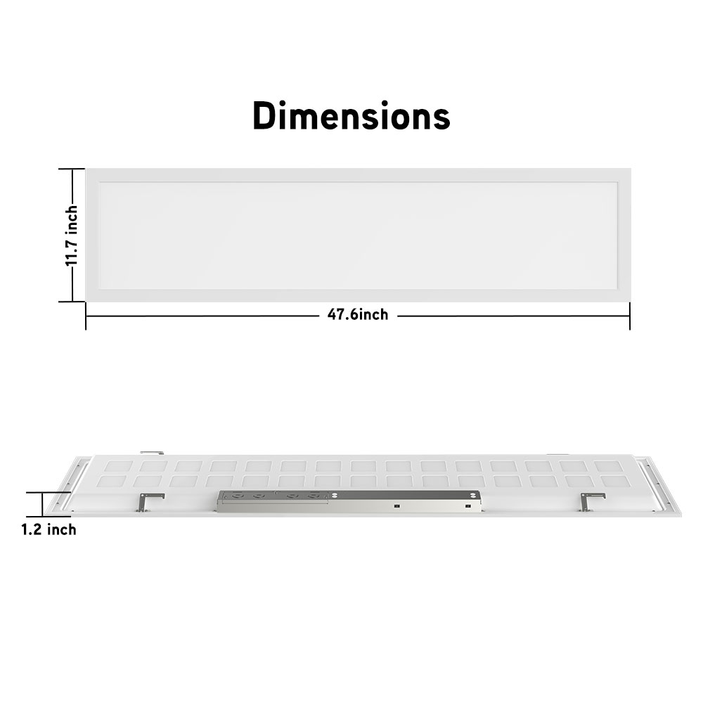 1x4 LED panel light dimensions