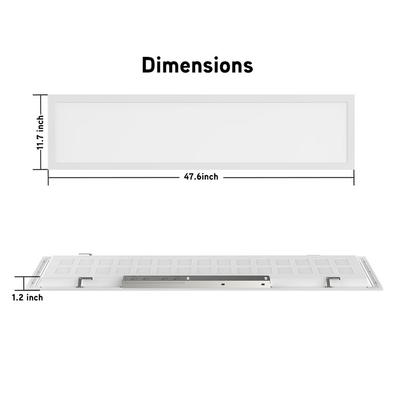 1x4 LED panel light dimensions