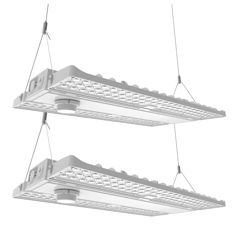 Konlite LED Linear High Bay Light - PAVO Series - 130W-210W - Wattage Selectable - Up to 31,290lm - 120-277V - 5000K - 400W-600W Equal - Pack of 2