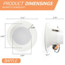 product dimensions for MW Lighting - LED 4" Downlight