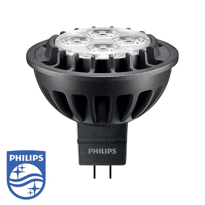 Philips LED MR16 with GU5.3 Bi-Pin Base 35 Flood 7W 12V 500 lum – Revolve LED