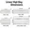 Linear LED Highbay Light back view