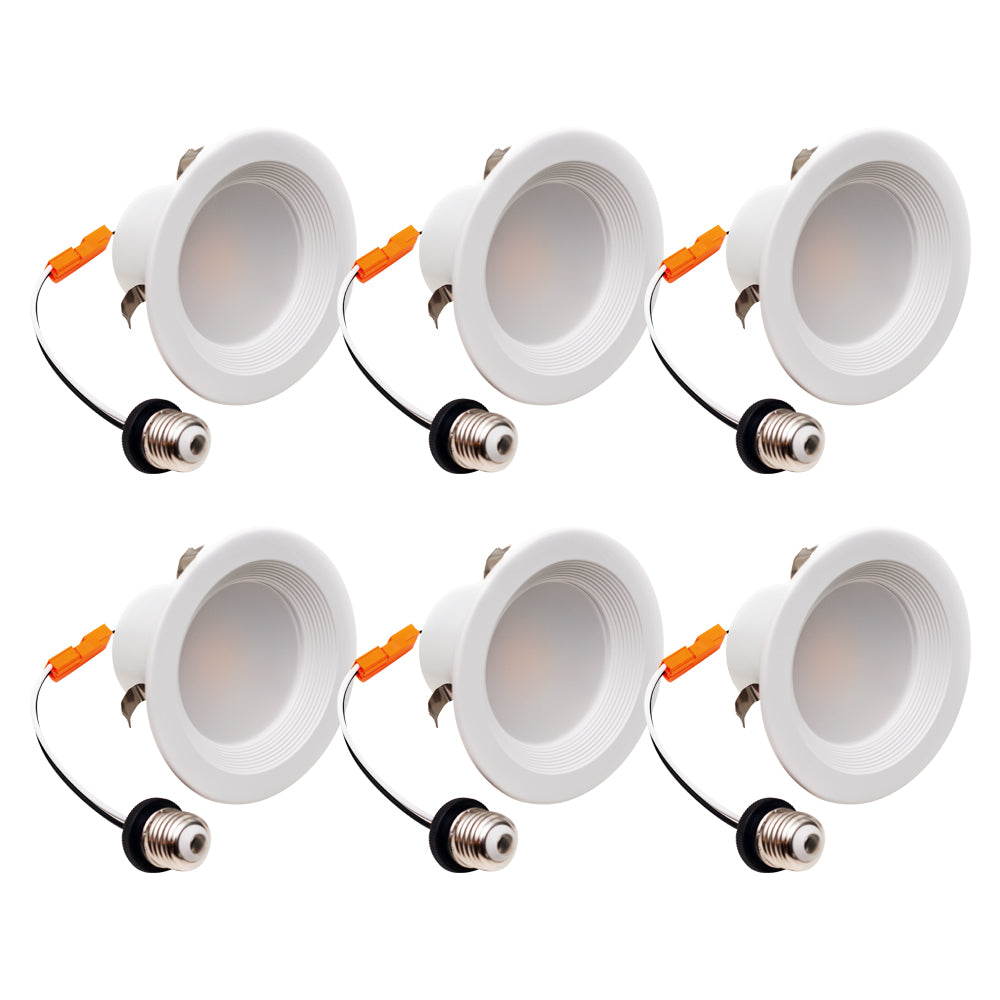 6 LED Slim Downlight - 14W=75W Replacement - Dimmable - Damp Rated.