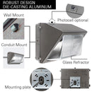 Mounting options for LED Wall Pack Light With Photocell