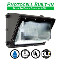 60w wall pack with photocell