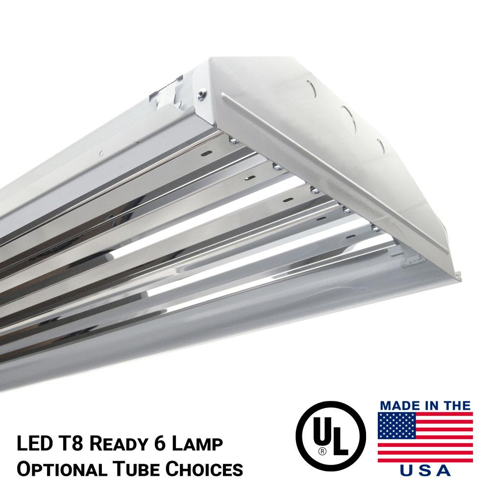 6 lamp  tube ready high bay light