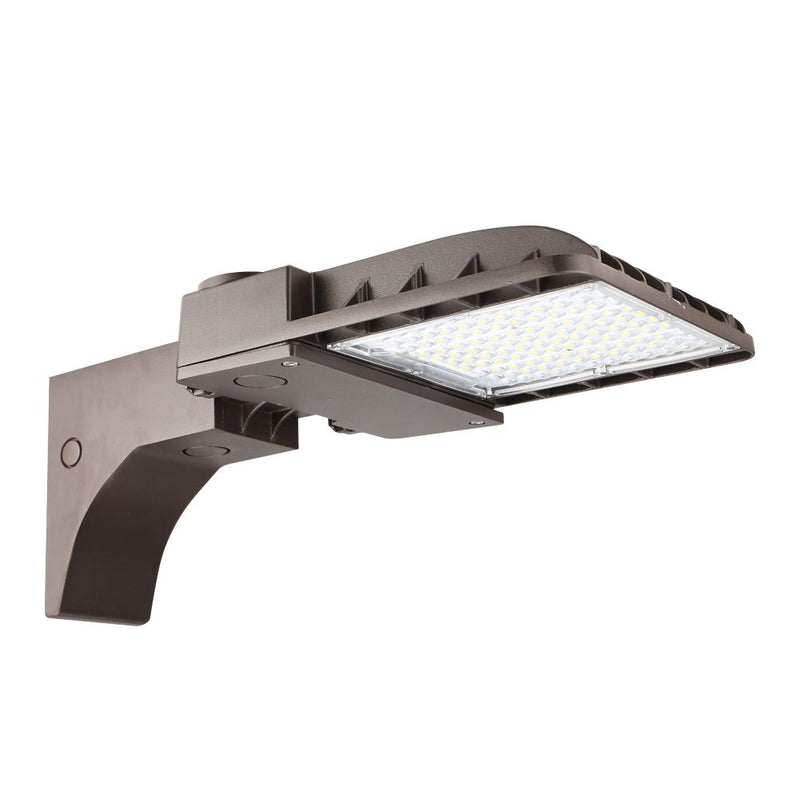 round or square pole mount led flood light with type 3 lens