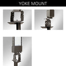 trunnion and yoke mount installations guides for a LED parking lot light