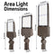 Konlite LED outdoor area light - vertical view - photo sensor