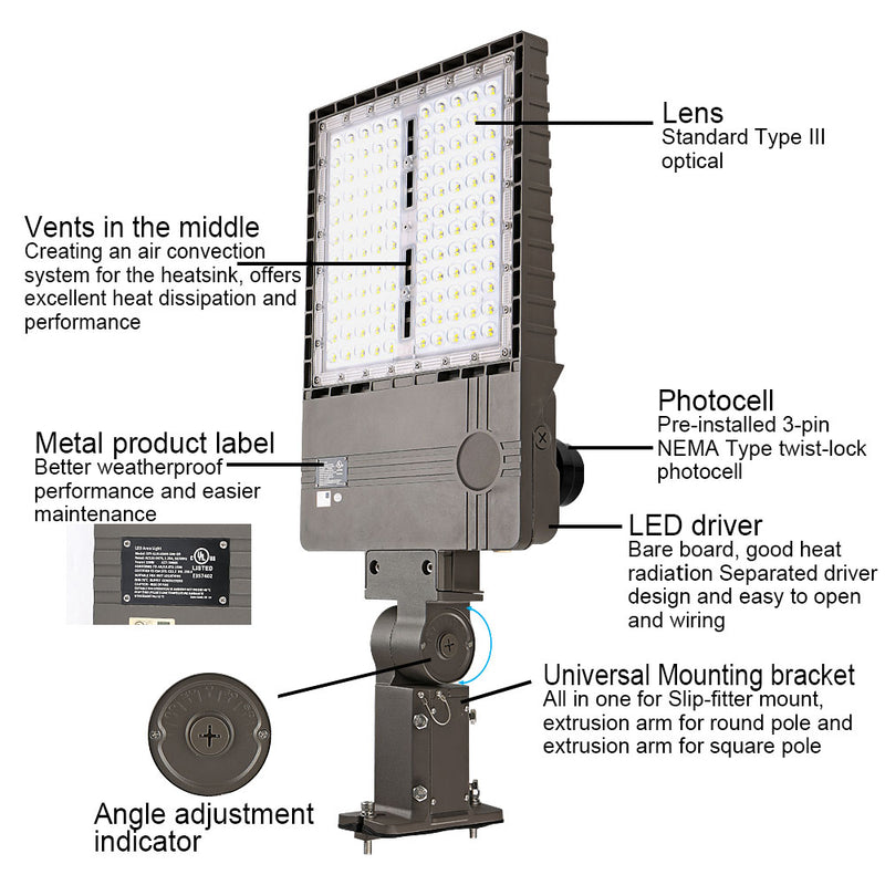Konlite LED Outdoor parking lot Light product details