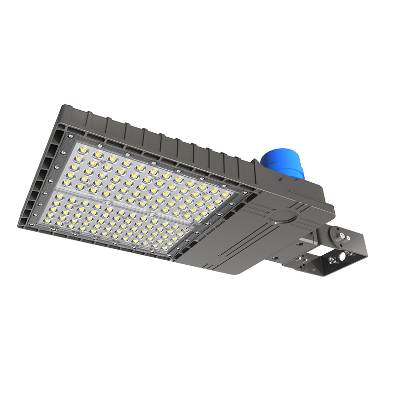 LED Area Light with extrusion arm and photocell