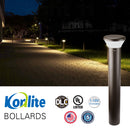 UL and DLC certified Konlite LED Bollard Light light up a pathway