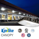 Konlite LED Canopy Area Light for warehouse or building perimeter